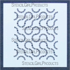 StencilGirl Products Stencils 6x6 Artist Designer - Andrew Borloz