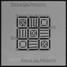 StencilGirl Products Stencils Mini 4x4 Artist Designer - Mary Beth Shaw