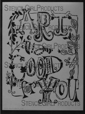 StencilGirl Products Stencils 9x12 Artist Designer - Joanne Sharpe