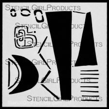 StencilGirl Products Stencils Mini 4x4 Artist Designer - Kae Pea