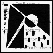 StencilGirl Products Stencils Mini 4x4 Artist Designer - Kae Pea