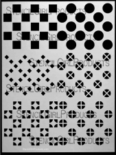 StencilGirl Products Stencils 9x12 Artist Designer - Andrew Borloz