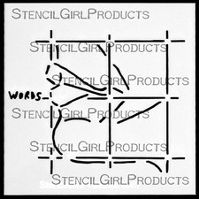 StencilGirl Products Stencils Mini 4x4 Artist Designer - Pam Carriker