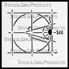 StencilGirl Products Stencils Mini 4x4 Artist Designer - Pam Carriker