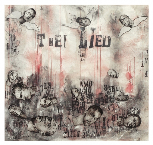 Tatana Kellner DRAWINGS trace monoprint, acrylic, silver print on paper, mounted on canvas