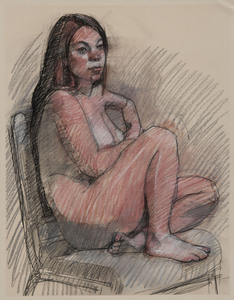  Figure Drawings charcoal, conte and pastel
