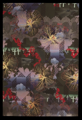 Zoe Pettijohn Schade Large Gouaches on Paper Gouache with gold and silver leaf on paper
