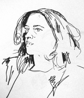 Amanda Barragry Portraits in Ink Pen