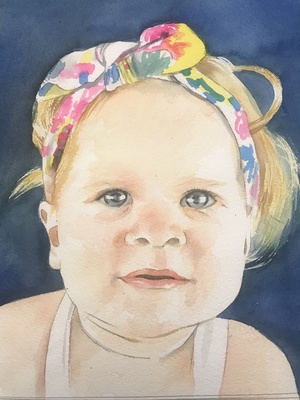 Amanda Barragry Portraits in Watercolor Watercolor