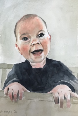 Amanda Barragry Portraits in Watercolor Watercolor