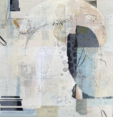 Anne Coffey Recent Work acrylic, collage, pencil in cradle panel