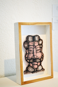 ARTicles Art Gallery Denis Gaston ink & color pencil on paper cut-out