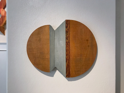 ARTicles Art Gallery Charles Parkhill stained wood and concrete