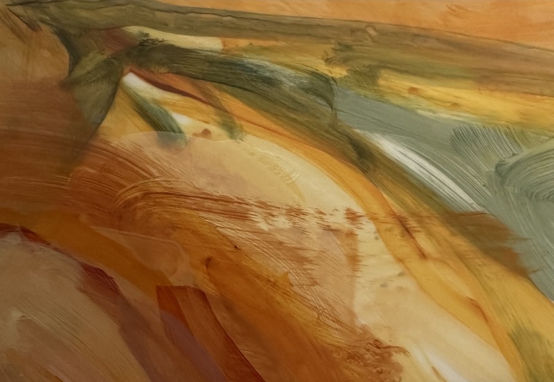 Barbara Shapiro "Terrain" Acrylic paint on Dura-Lar