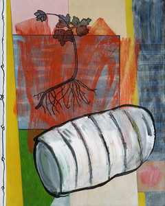 BILL FRAZIER SMALLER PAINTINGS Acrylic, charcoal and graphite on panel