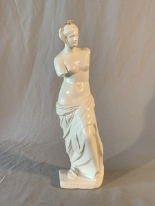 BILL FRAZIER VENUS REDUX 1990 - 1995 Glazed ceramic with cotton cloth
