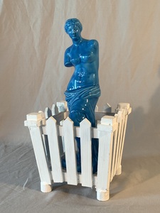 BILL FRAZIER VENUS REDUX 1990 - 1995 Glazed ceramic, wood and paint