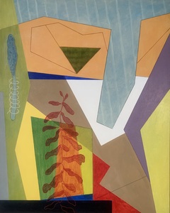 BILL FRAZIER SMALLER PAINTINGS Acrylic, charcoal, conté and graphite on canvas