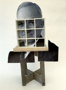 Bruce Rosensweet MONUMENTS Photograph, plywood, pencils, found objects