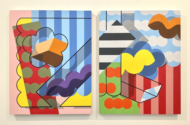 Christopher Taylor Paintings 2018-present acrylic on two panels