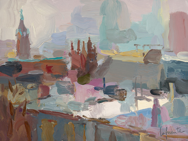 Christine Lafuente 2025 oil on mounted linen