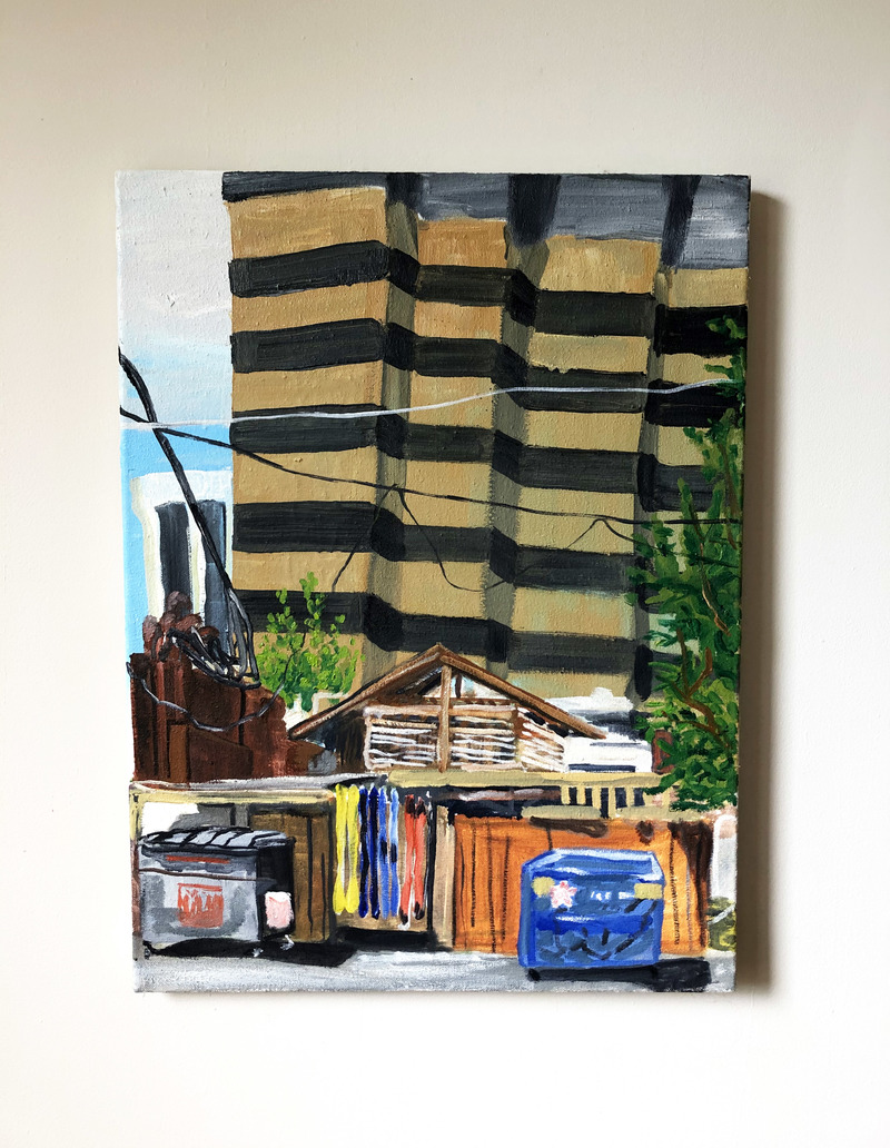 Christopher J Graham Season II Oil, house paint on canvas