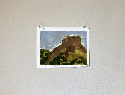 Christopher J Graham Table Mesa Paintings (2019) Oil, house paint on paper