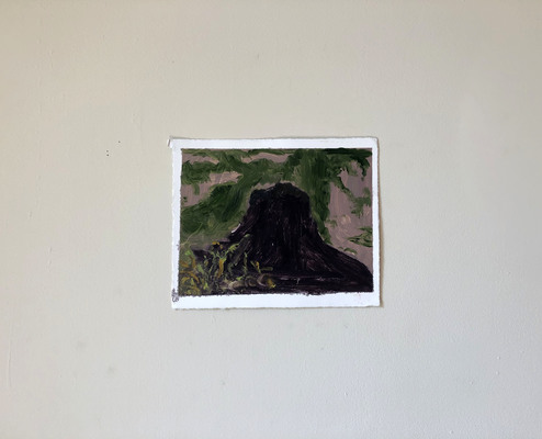 Christopher J Graham Table Mesa Paintings (2019) Oil, house paint on paper