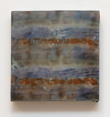 Christopher J Graham 2024 Fabric dye, polyester resin, bleach on polyester