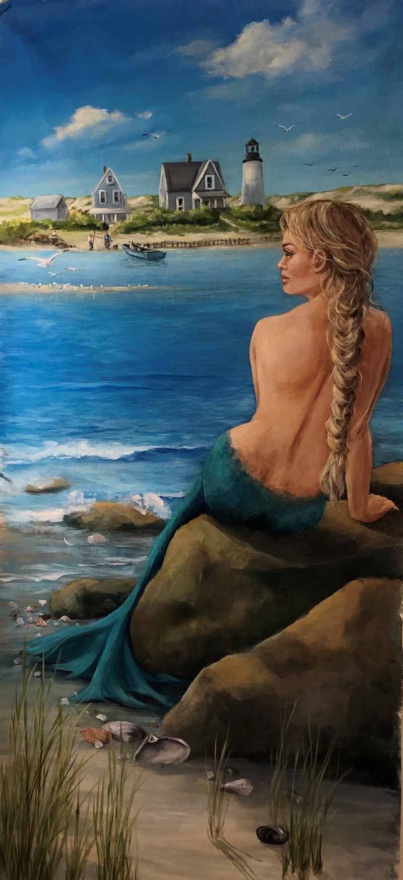 CRIS REVERDY Mermaids Acrylic on Canvas