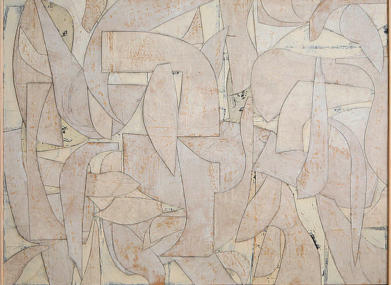 DANIEL ANSELMI Portfolio Paintings Artist painted paper Collage on panel 