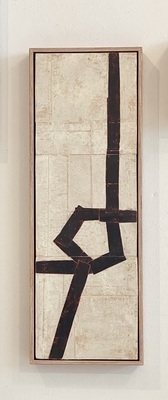 DANIEL ANSELMI Available work  Artist painted paper Collage on panel 