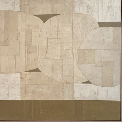DANIEL ANSELMI Available work  Artist painted paper Collage on panel 
