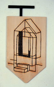 Dan Schnaidt Tape, stick, polygon Oil on plywood