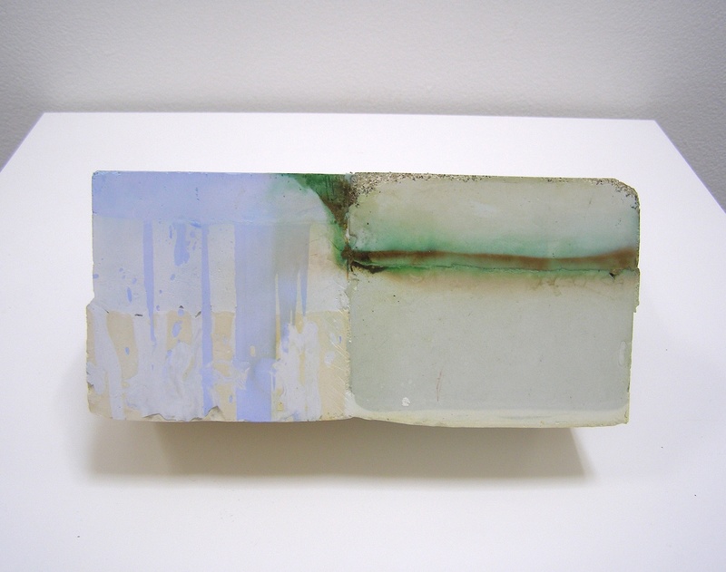 David McDonald Shelters From the Storm Hydrocal, Watercolor, Pigment, Acrylic, Wood, Cold Wax