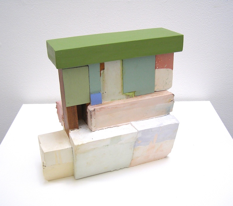 David McDonald Shelters From the Storm Hydrocal, Watercolor, Pigment, Acrylic, Wood, Wood Stain, Cold Wax