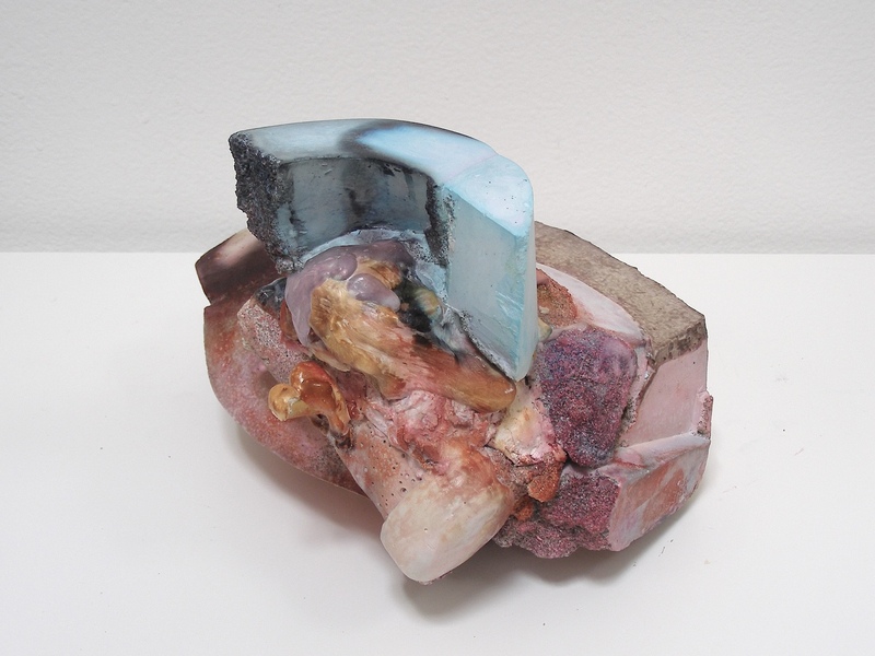 David McDonald Big Country Hydrocal, Plaster Wrap, Liquid Watercolor, Varnish, Sand, Cold Wax