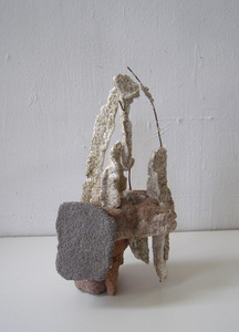 David McDonald Casting Amongst the Sands Hydrocal, Pigment, Wire, Sand