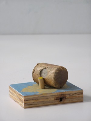 David McDonald Tiny Histories Wood, Mortar, Acrylic Paint