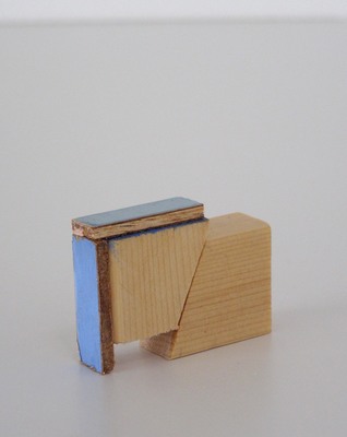 David McDonald Tiny Histories Wood, Joint Compound, Acrylic