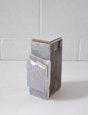 David McDonald Tiny Histories Metal, Wood, Sheetrock, Acrylic