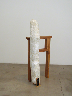 David McDonald Supported Self Wood, Plaster, Joint Compound, Enamel Paint, Acrylic