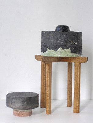 David McDonald 2000-2010 Hydrocal, Mortar, Pigment, Wood, Enamel, Varnish