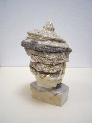 David McDonald Untitled (Lumps) Hydrocal, Pigment, Sand, Marble, Polyurethane
