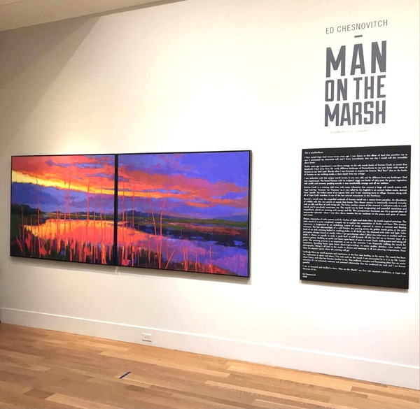  MAN ON THE MARSH Museum Exhibit 