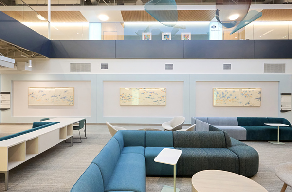 ELAINE COOMBS Installed Acrylic on canvas over panel