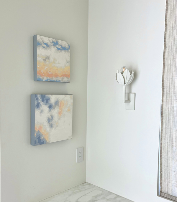 ELAINE COOMBS Installed Acrylic on canvas over panel