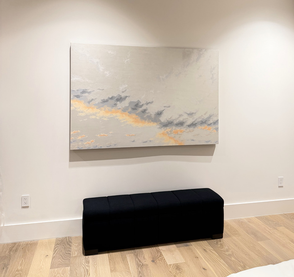ELAINE COOMBS Installed Acrylic on canvas over panel