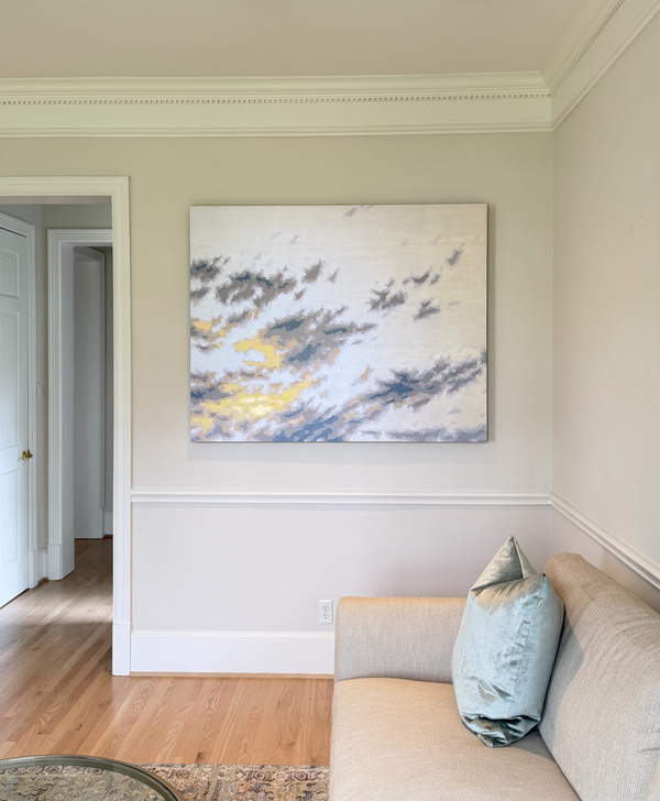 ELAINE COOMBS Installed Acrylic on canvas over panel