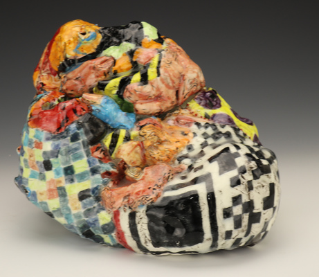 Emily Ginsburg THUD!  ceramic sculpture